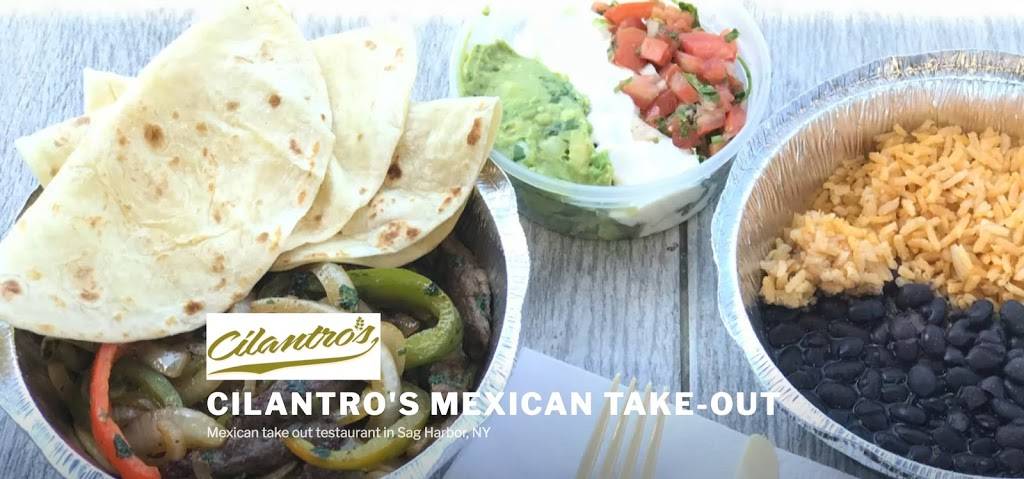 Cilantros Mexican take-out | restaurant | 138 Division St, Sag Harbor, NY 11963, USA | 6317254555 OR +1 631-725-4555