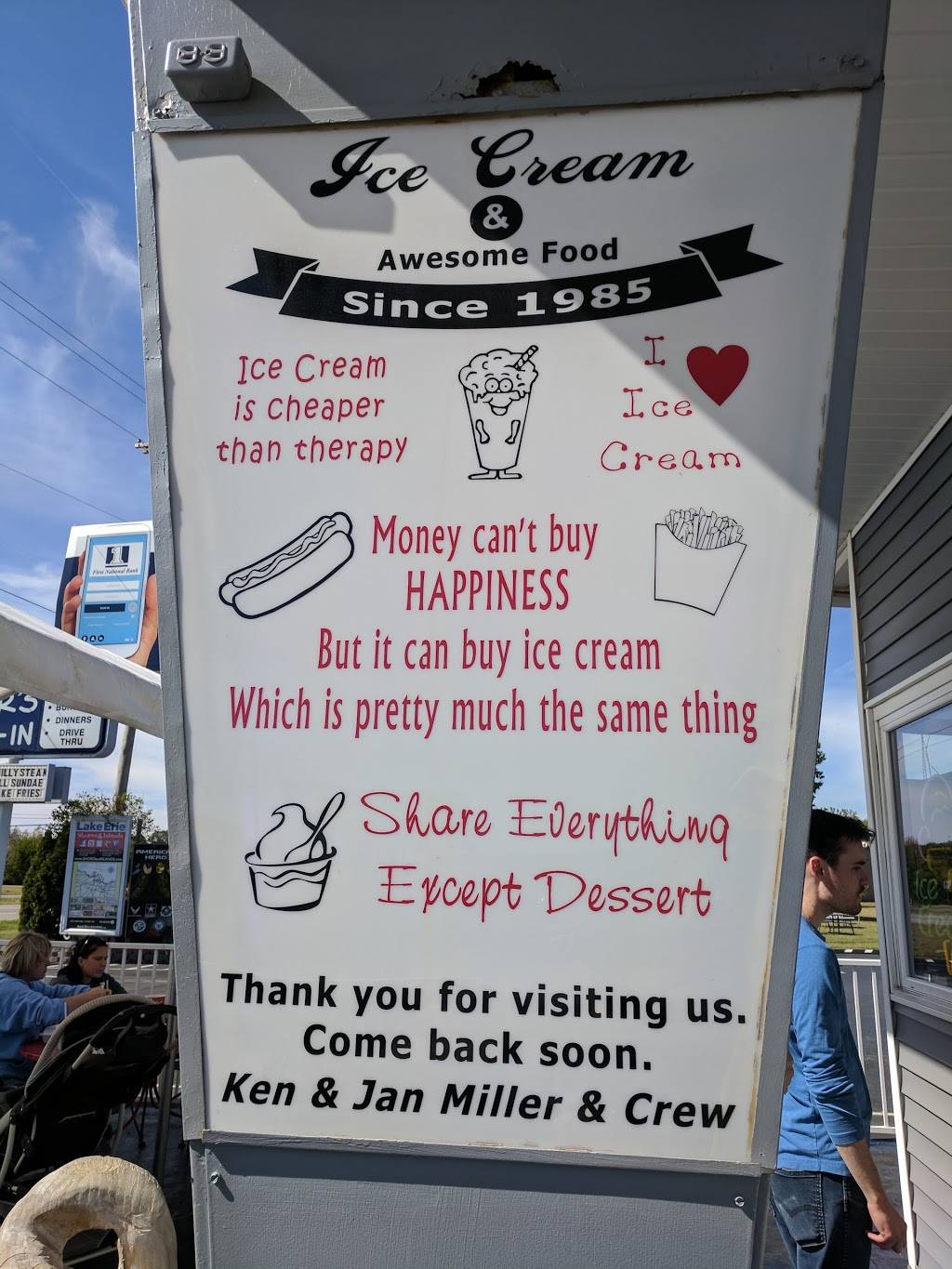 Millers Drive-In | meal takeaway | 1345 E Main St, Bellevue, OH 44811, USA | 4194837020 OR +1 419-483-7020