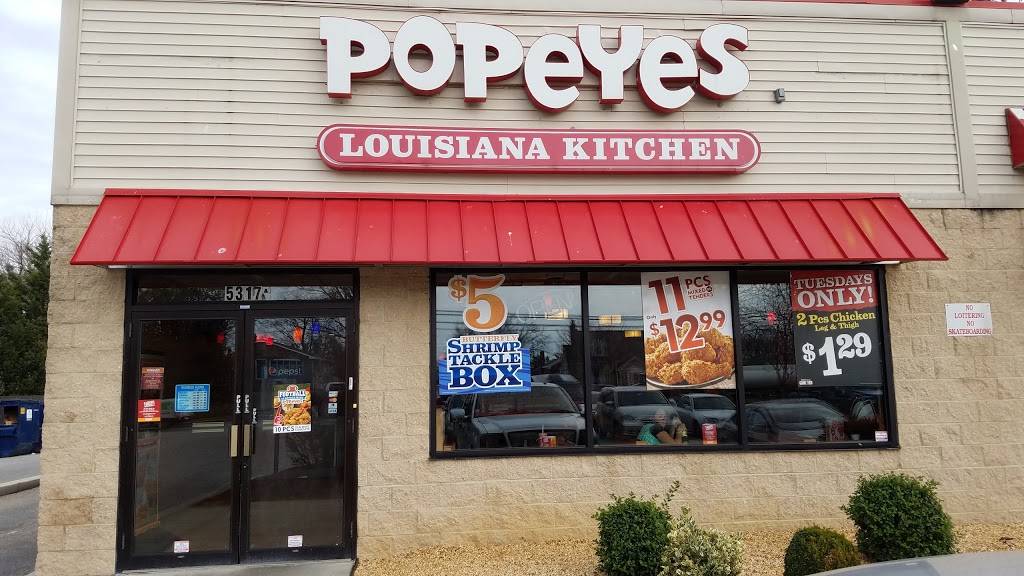Popeyes Louisiana Kitchen | restaurant | 5317 Governor Ritchie Hwy, Brooklyn Park, MD 21225, USA | 4107892264 OR +1 410-789-2264