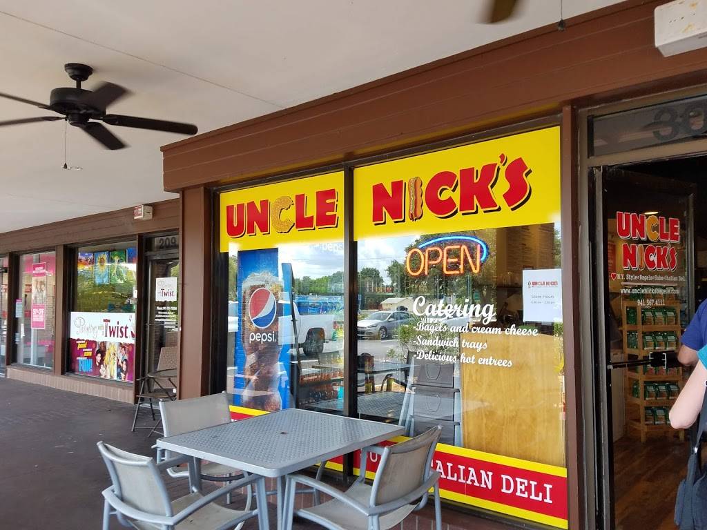 Uncle Nicks N.Y. Style Bagels, Subs & Deli | bakery | 5917 Manatee Ave W #301, Bradenton, FL 34209, USA | 9415674111 OR +1 941-567-4111
