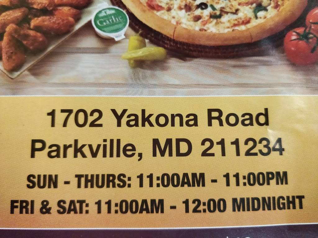 Sicilys | restaurant | 1702 Yakona Rd, Parkville, MD 21234, USA | 4434952357 OR +1 443-495-2357