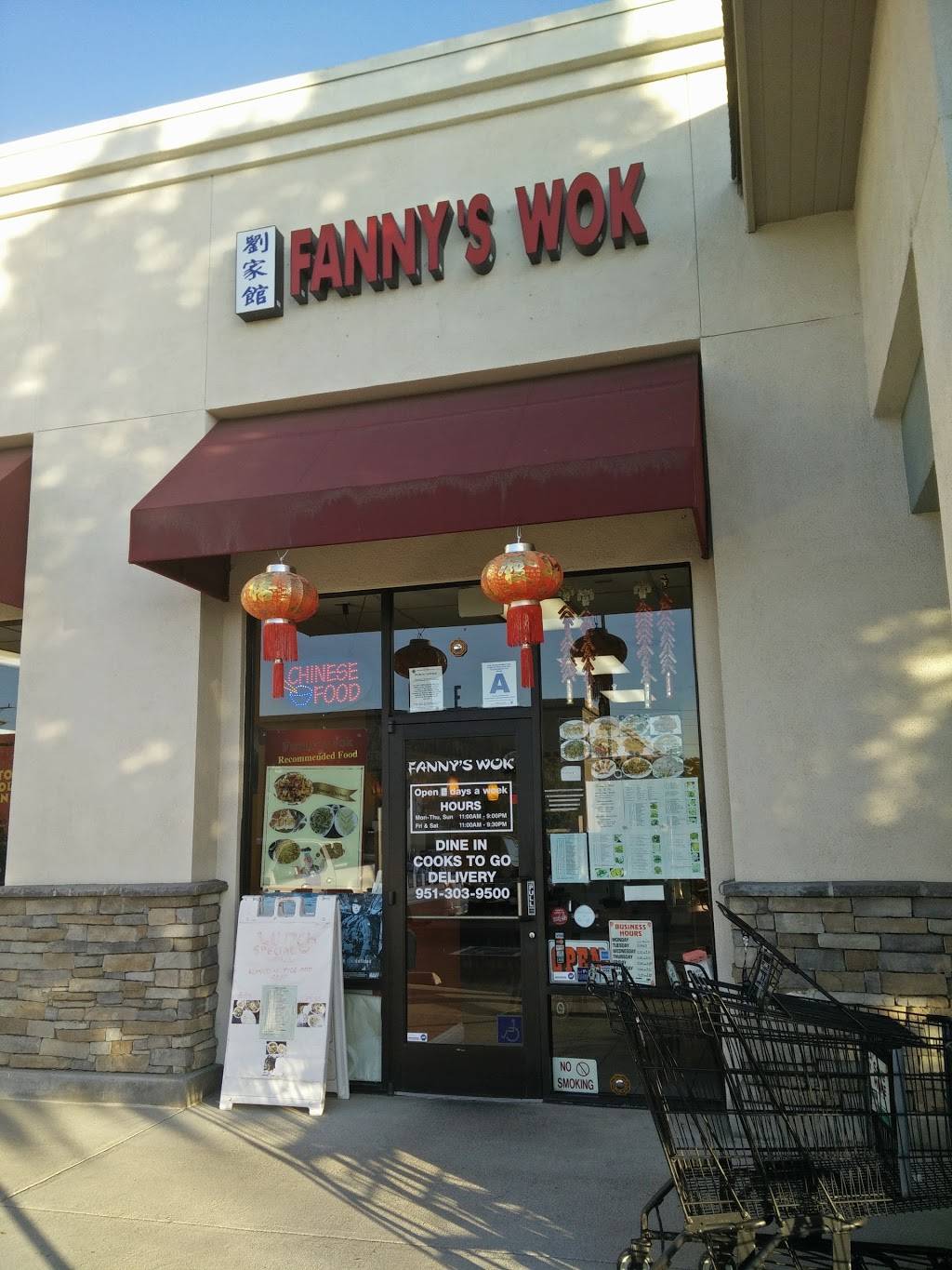 Fannys Wok | restaurant | 33195 Temecula Pkwy, Temecula, CA 92592, USA | 9513039500 OR +1 951-303-9500