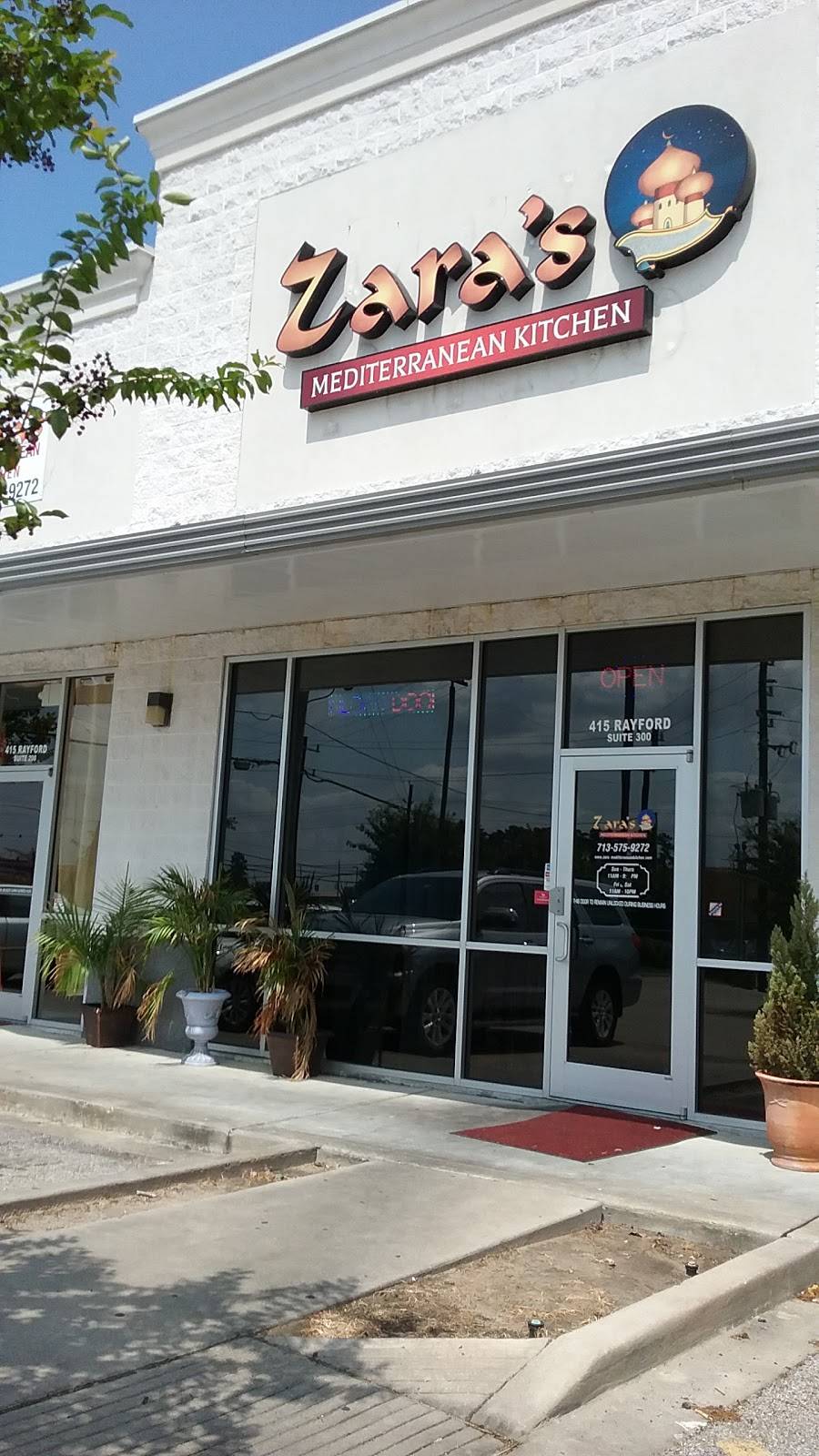 Zaras Mediterranean Kitchen | restaurant | 415 Rayford Rd, Spring, TX 77386, USA | 7135759272 OR +1 713-575-9272