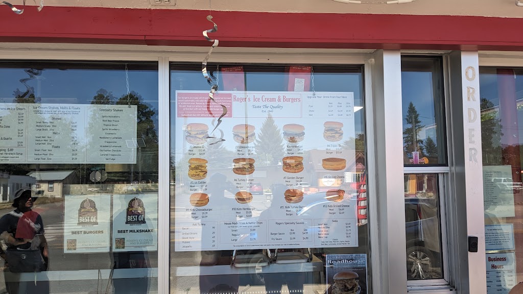 Rogers Ice Cream & Burgers | restaurant | 1224 Sherman Ave, Coeur dAlene, ID 83814, USA | 2089304900 OR +1 208-930-4900