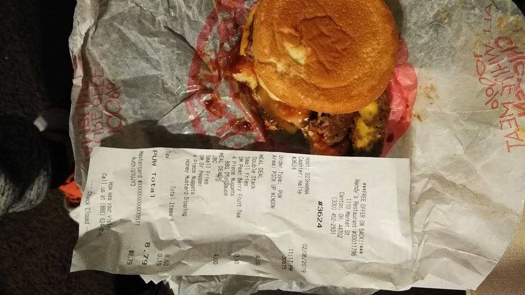 Wendys | restaurant | 1110 Market Ave N, Canton, OH 44702, USA | 3304522931 OR +1 330-452-2931