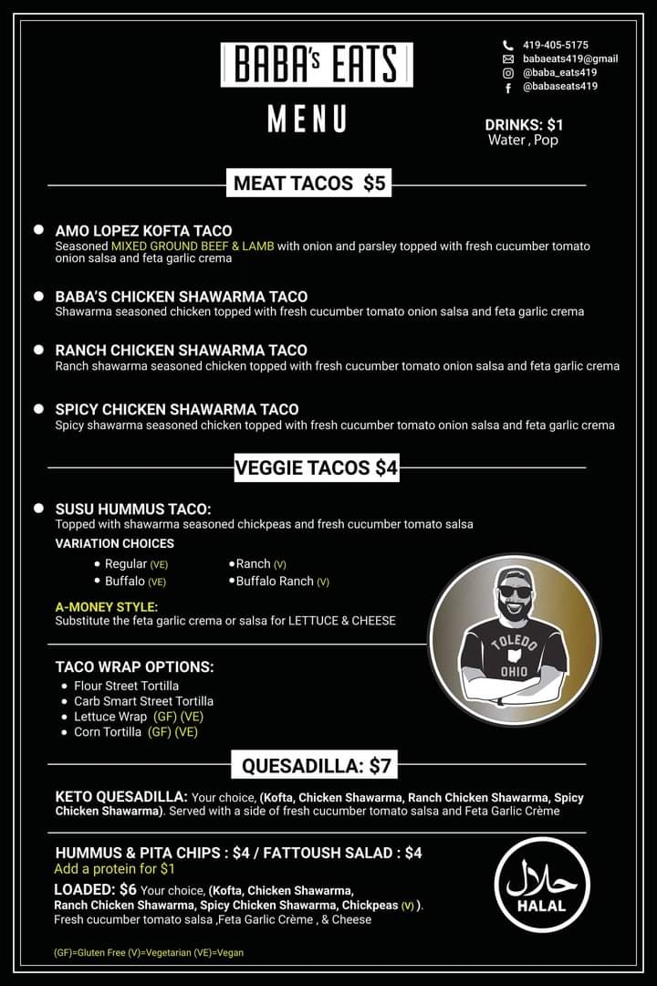 Babas Eats | restaurant | Douglas Rd, Toledo, OH 43613, USA | 4194055175 OR +1 419-405-5175