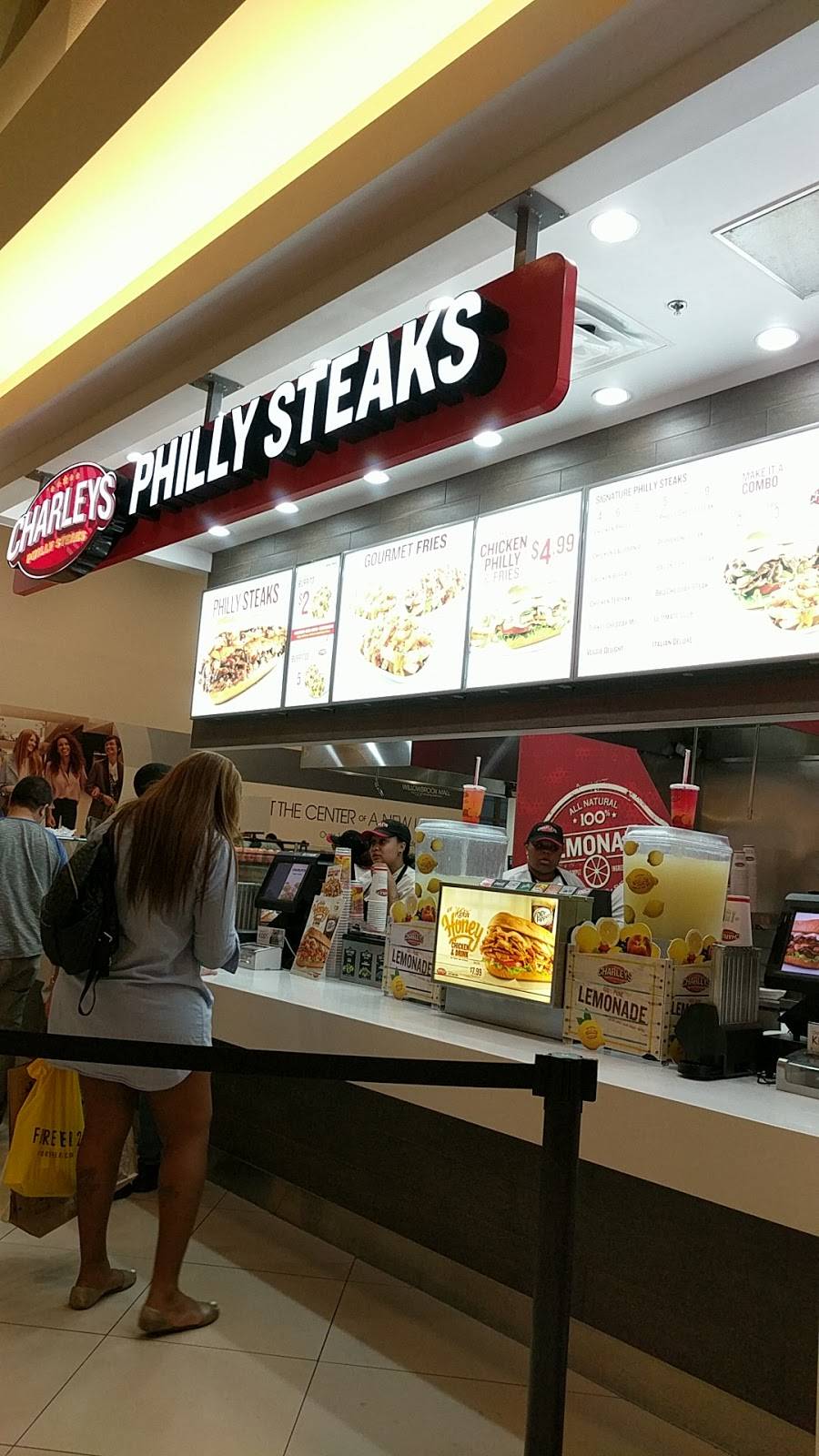 Charleys Philly Steaks | restaurant | 2000 Willowbrook Mall Willowbrook Mall, Houston, TX 77070, USA | 8328694962 OR +1 832-869-4962