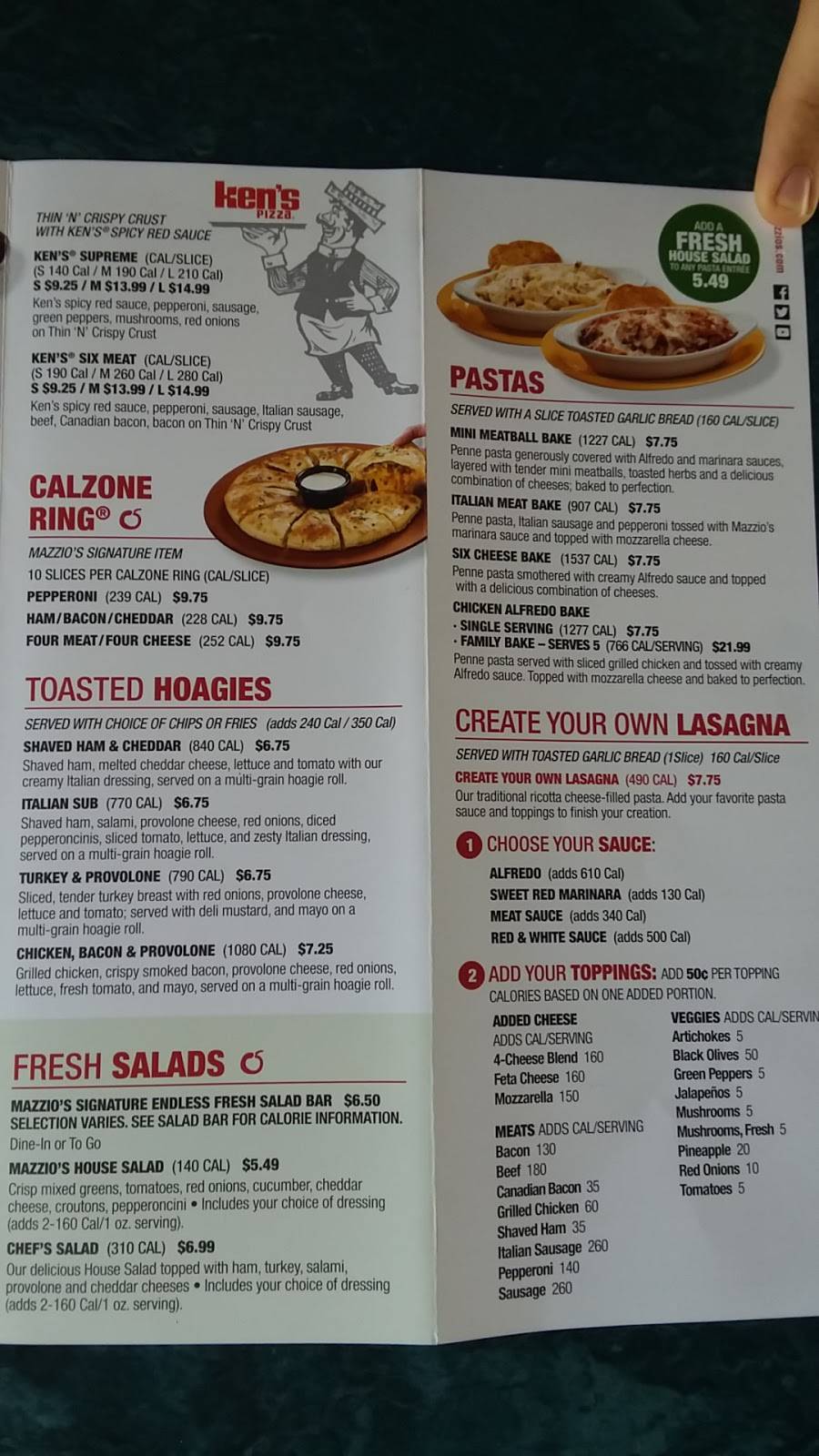 Mazzios Italian Eatery | meal delivery | 2200 East Shawnee Bypass, Muskogee, OK 74403, USA | 9186835516 OR +1 918-683-5516