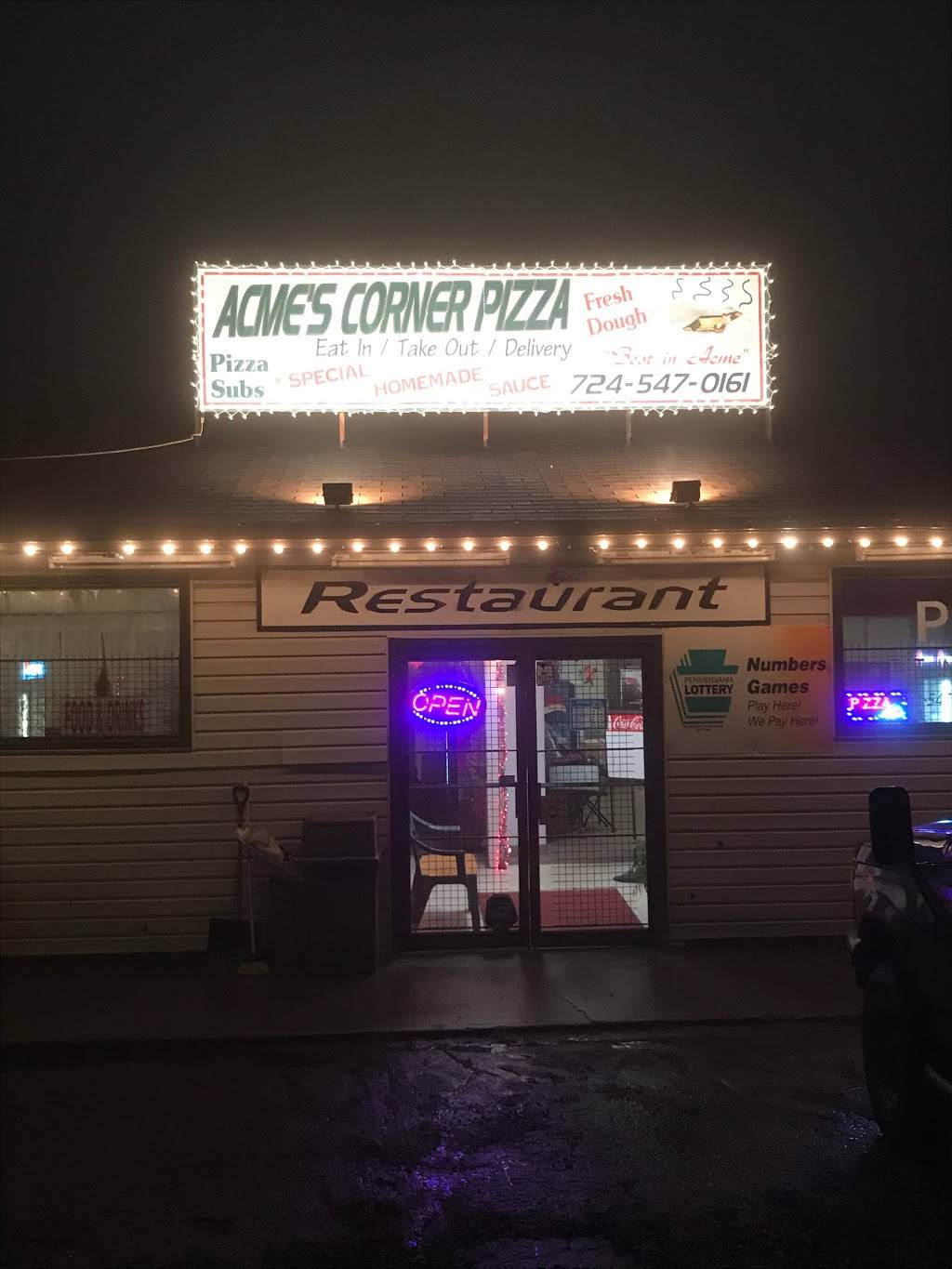 Acme Corner Pizza & Restaurant | restaurant | 705 Bear Rocks Rd, Acme, PA 15610, USA | 7245470161 OR +1 724-547-0161
