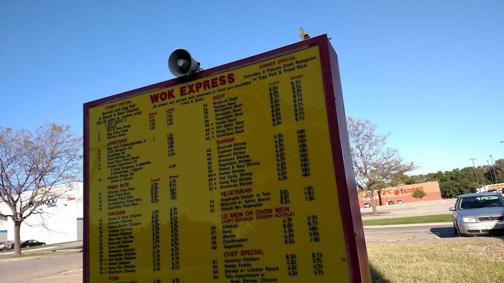 Wok Express | restaurant | 5304 S 56th St, Lincoln, NE 68516, USA | 4024235252 OR +1 402-423-5252