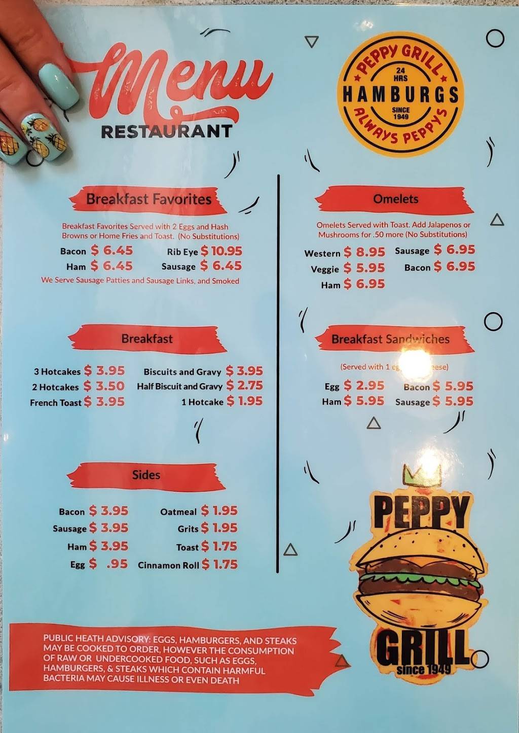 Peppy Grill | restaurant | 910 W 10th St, Indianapolis, IN 46202, USA | 3176531932 OR +1 317-653-1932