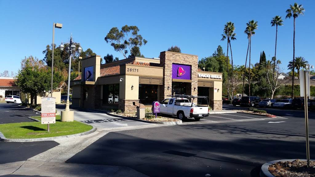 Taco Bell | meal takeaway | 26171 La Paz Rd, Mission Viejo, CA 92691, USA | 9495871074 OR +1 949-587-1074