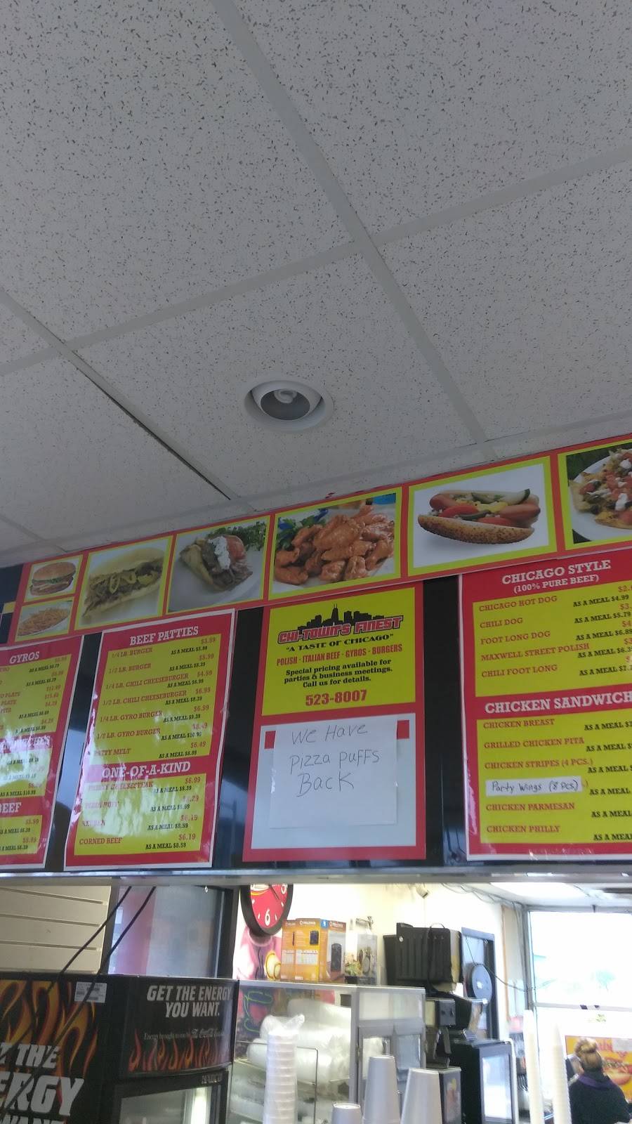 Chi Towns Finest | restaurant | 500 W Jefferson St, Springfield, IL 62702, USA | 2175238007 OR +1 217-523-8007