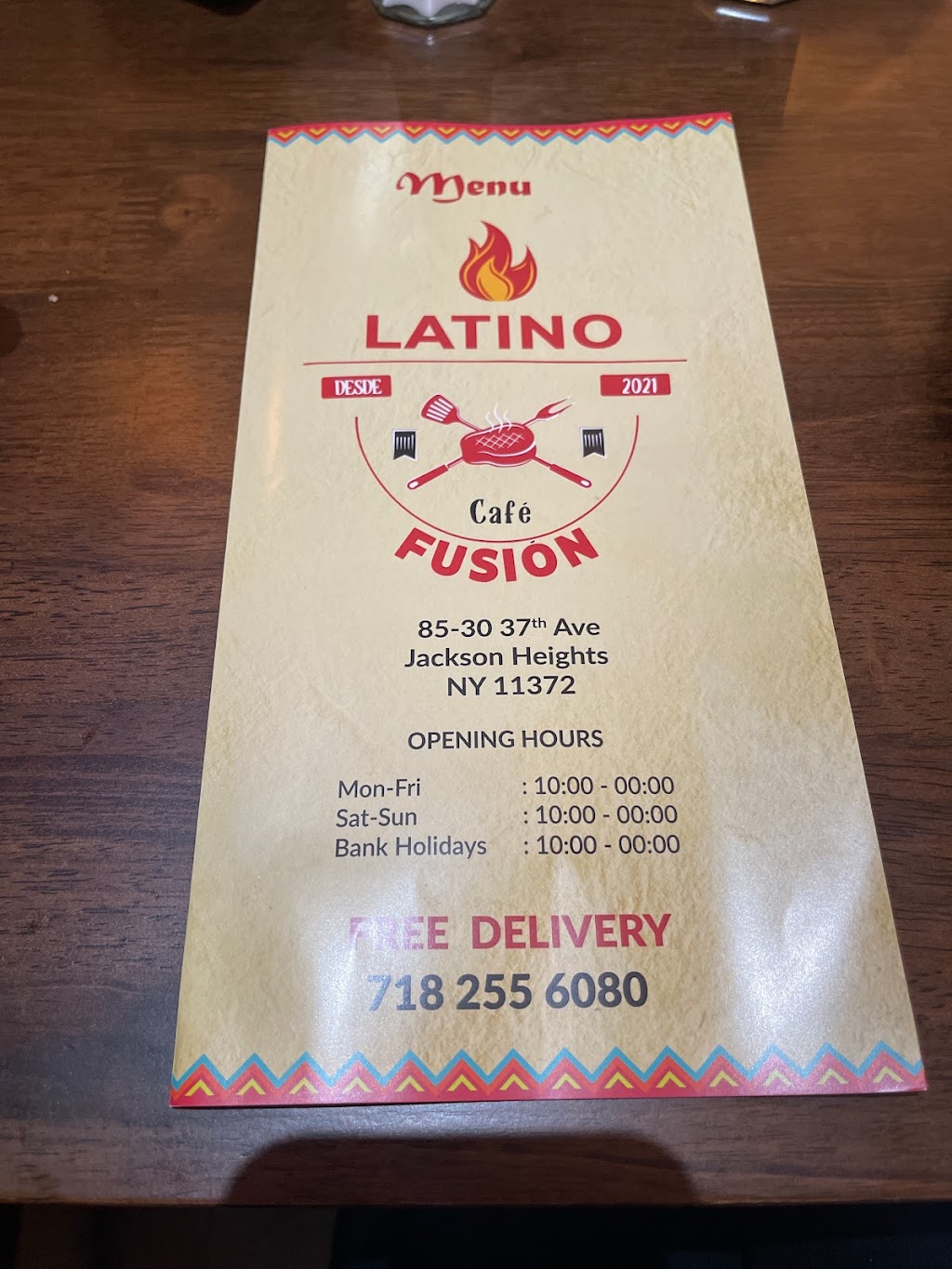 Latino Fusion cafe | restaurant | 85-30 37th Ave, Queens, NY 11372, USA | 9292640591 OR +1 929-264-0591