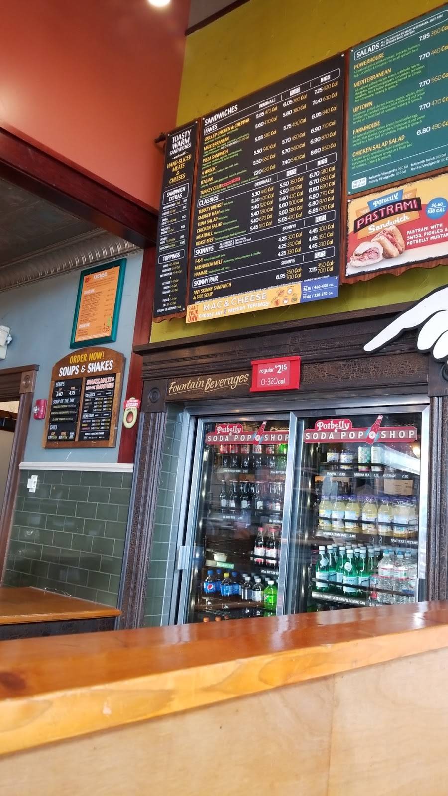 Potbelly Sandwich Shop | restaurant | 100 W Higgins Rd M-20, South Barrington, IL 60010, USA | 8475511395 OR +1 847-551-1395