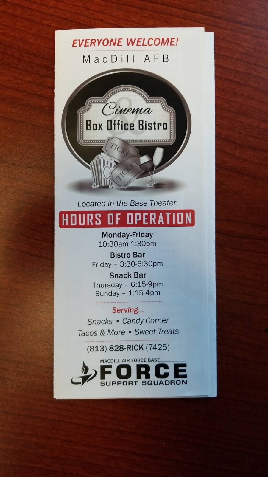 Cinema Box Office Bistro | restaurant | Tampa, FL 33621, USA | 8138400084 OR +1 813-840-0084