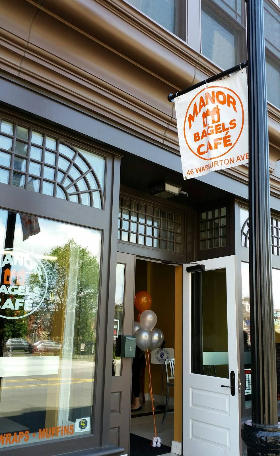 Manor Bagels Cafe | cafe | 46 Warburton Ave, Yonkers, NY 10701, USA | 9142077435 OR +1 914-207-7435