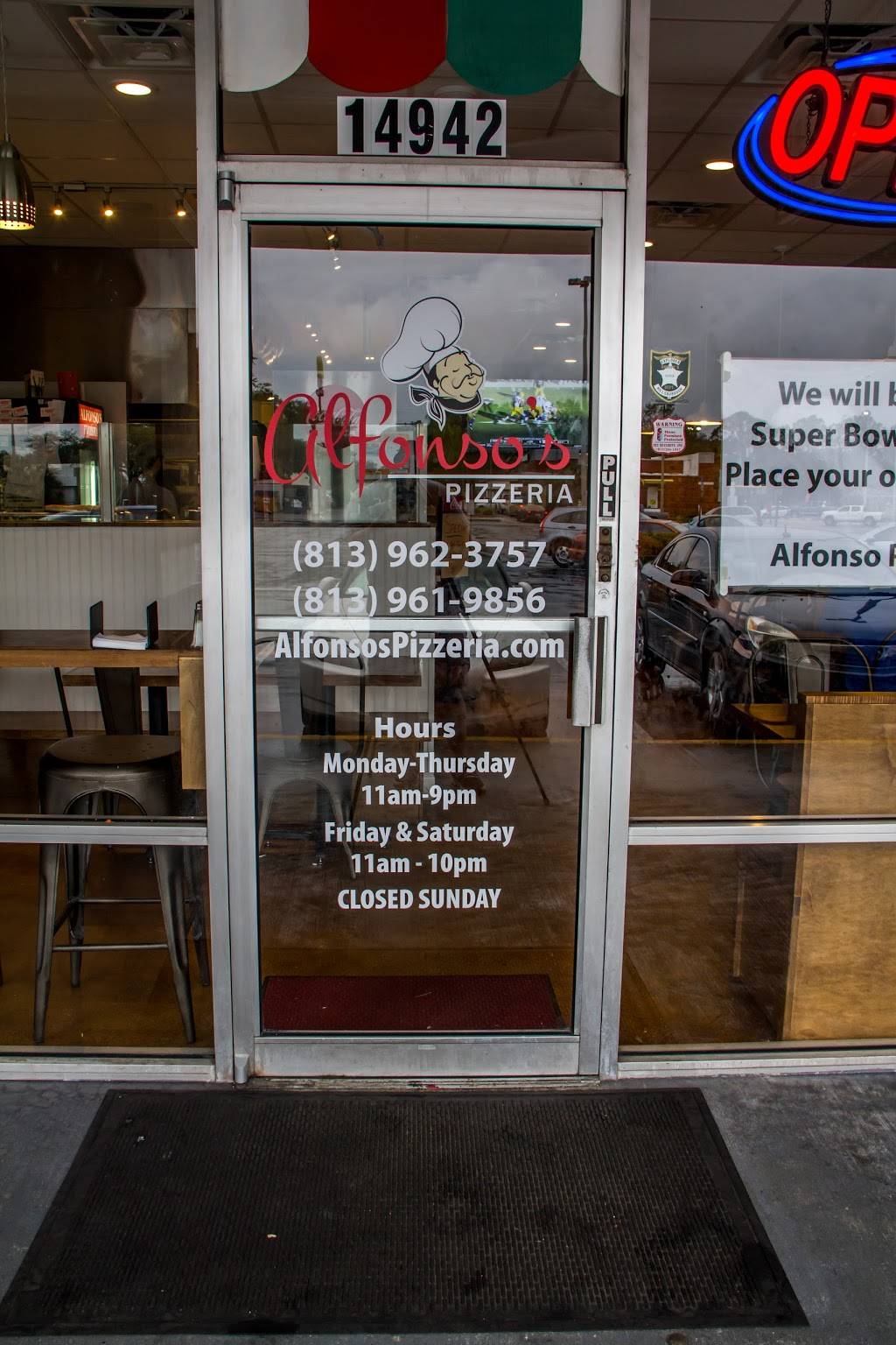 Alfonsos Pizzeria | restaurant | 14942 N Florida Ave, Tampa, FL 33613, USA | 8139619856 OR +1 813-961-9856