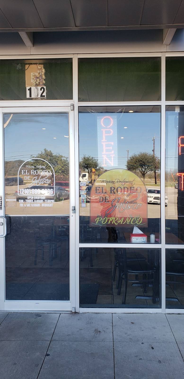 El Rodeo De Jalisco Mexican Restaurant | restaurant | 9714 Potranco Rd, San Antonio, TX 78251, USA | 2106809096 OR +1 210-680-9096