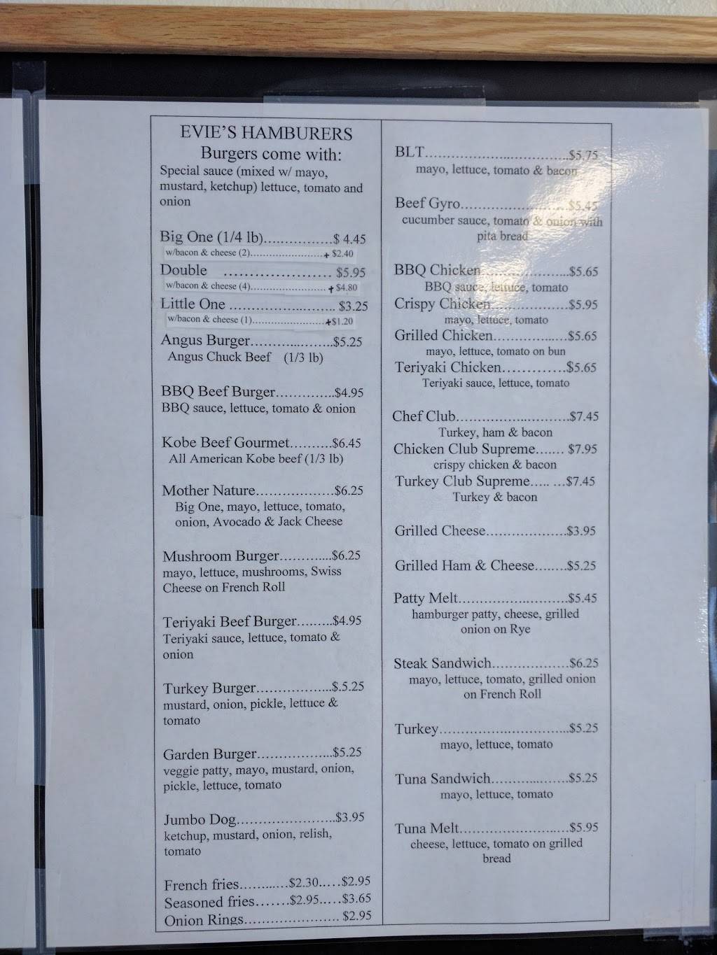 Evies Hamburgers | restaurant | 2861 Ygnacio Valley Rd, Walnut Creek, CA 94598, USA | 9259344737 OR +1 925-934-4737