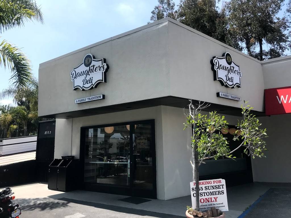 Daughter’s Deli | restaurant | 8555 Sunset Blvd, West Hollywood, CA 90069, USA | 3106526552 OR +1 310-652-6552