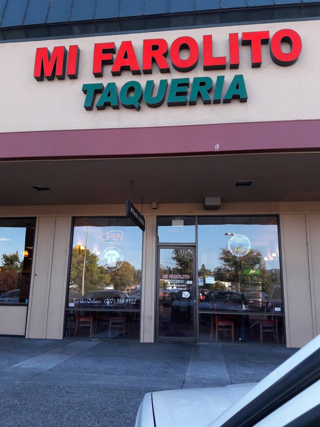 Mi Farolito | restaurant | 6585 Commerce Blvd c, Rohnert Park, CA 94928, USA | 7075889522 OR +1 707-588-9522