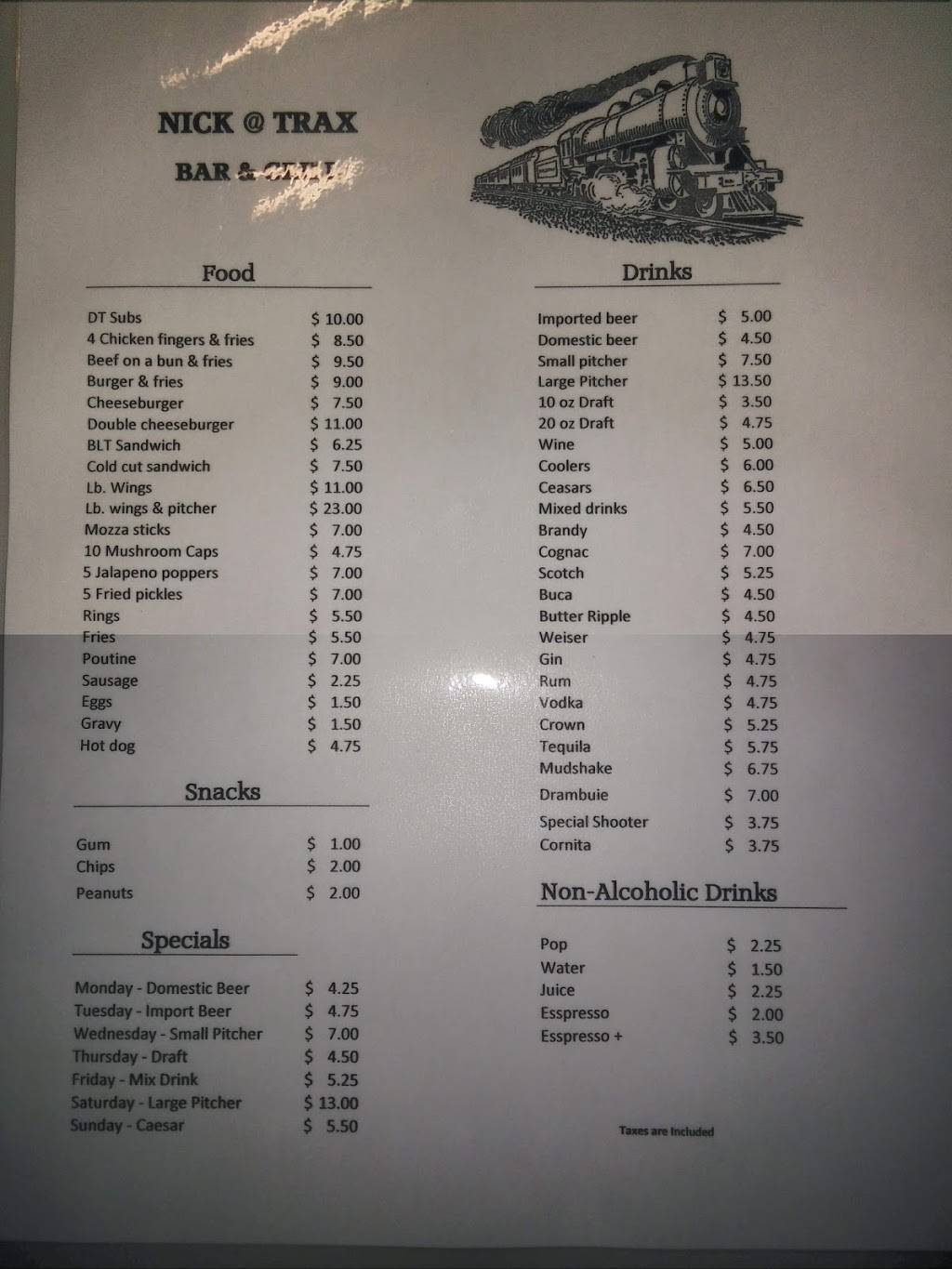 Trax Bar & Grill | restaurant | 485 Horton St E, London, ON N6B 1M4, Canada | 5198503315 OR +1 519-850-3315