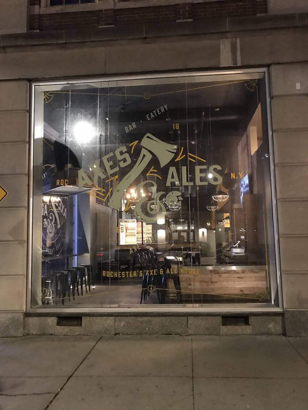 Axes & Ales | restaurant | 349 East Ave, Rochester, NY 14604, USA | 5852708801 OR +1 585-270-8801