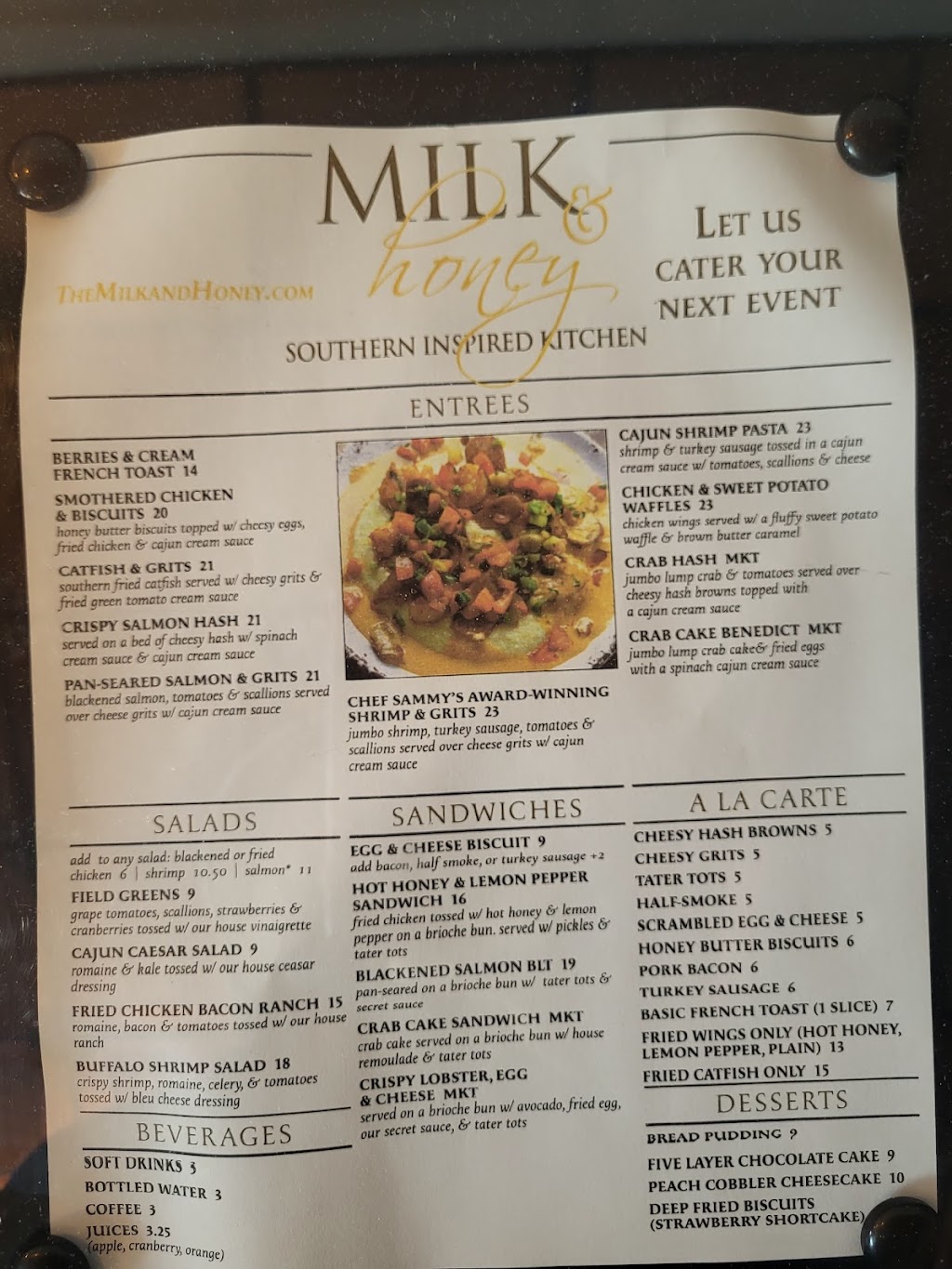 Milk & Honey | restaurant | 922 Swan Creek Rd E, Fort Washington, MD 20744, USA | 2404937116 OR +1 240-493-7116