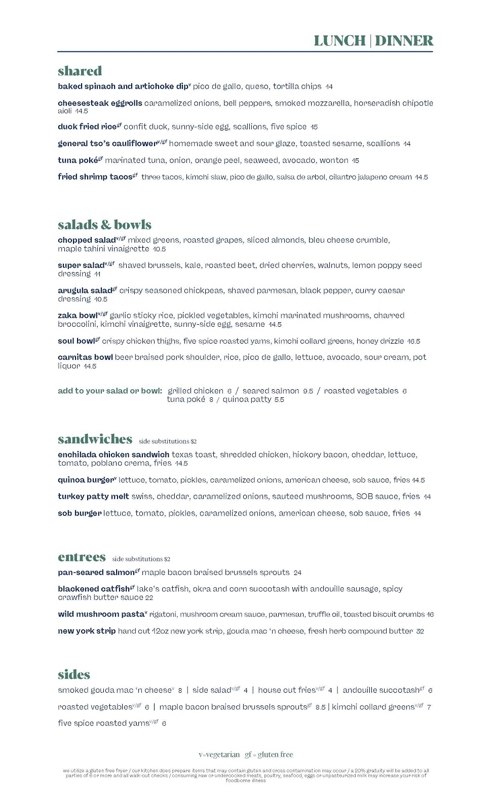 SOB East | restaurant | 5040 Sanderlin Ave, Memphis, TN 38117, USA | 9018180821 OR +1 901-818-0821