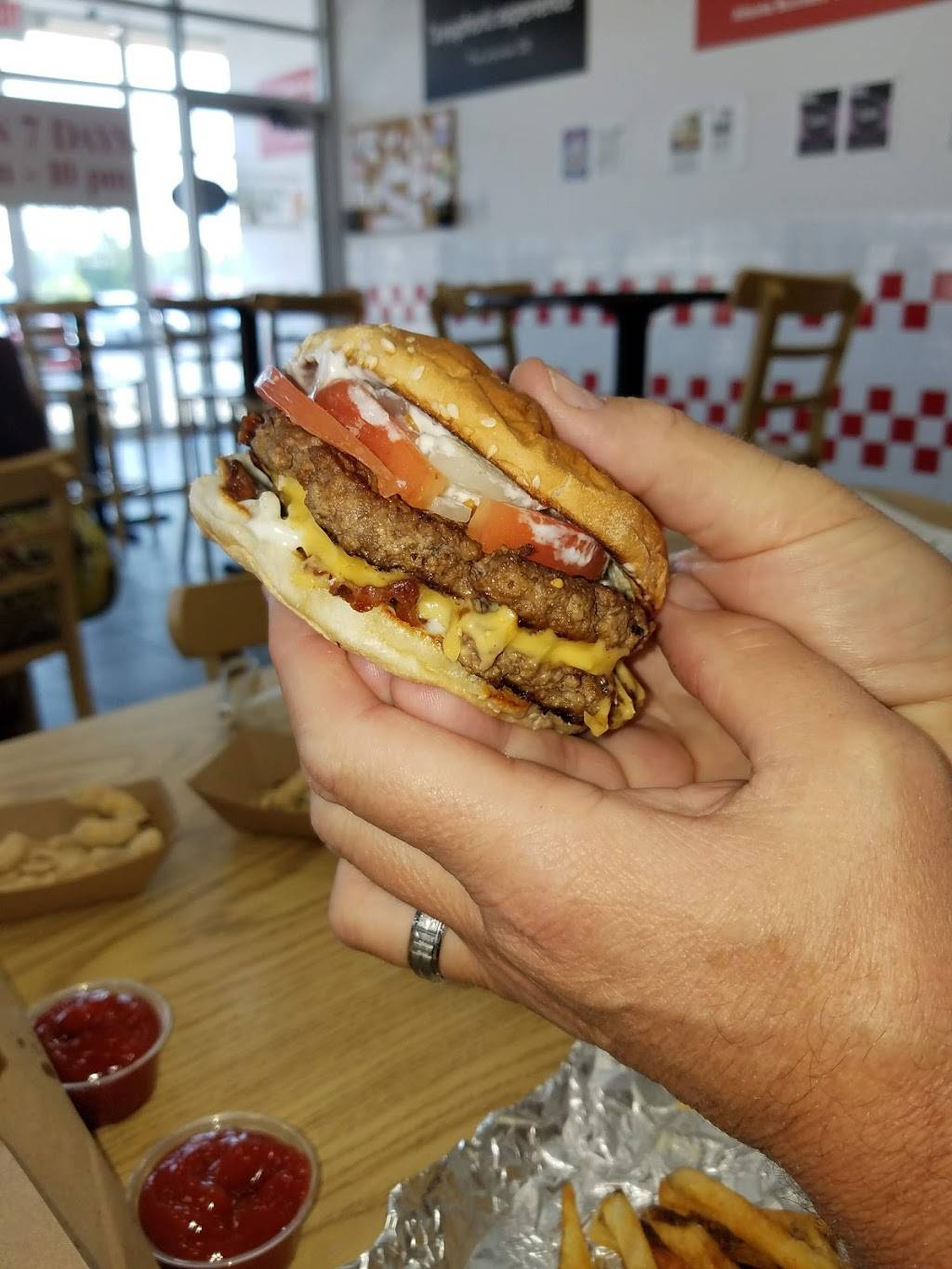 Five Guys | meal takeaway | 9808 E Washington St, Indianapolis, IN 46229, USA | 3178976752 OR +1 317-897-6752