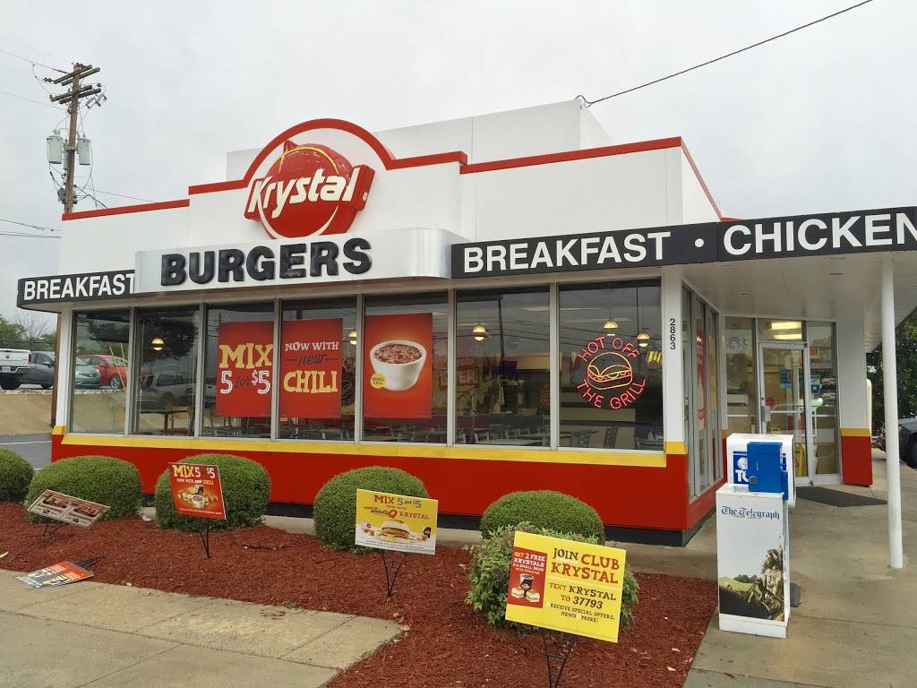 Krystal | meal takeaway | 2863 Pio Nono Ave, Macon, GA 31206, USA | 4787817230 OR +1 478-781-7230