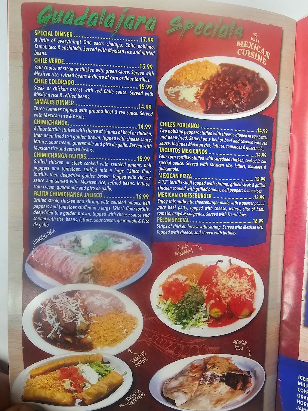 El Guadalajara | restaurant | 825 N Wayne St, Angola, IN 46703, USA | 2602434122 OR +1 260-243-4122