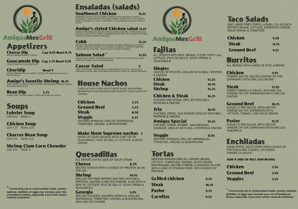 Amigos Mex Grill | restaurant | 5805 State Bridge Rd Suite D, Johns Creek, GA 30097, USA | 6783956179 OR +1 678-395-6179