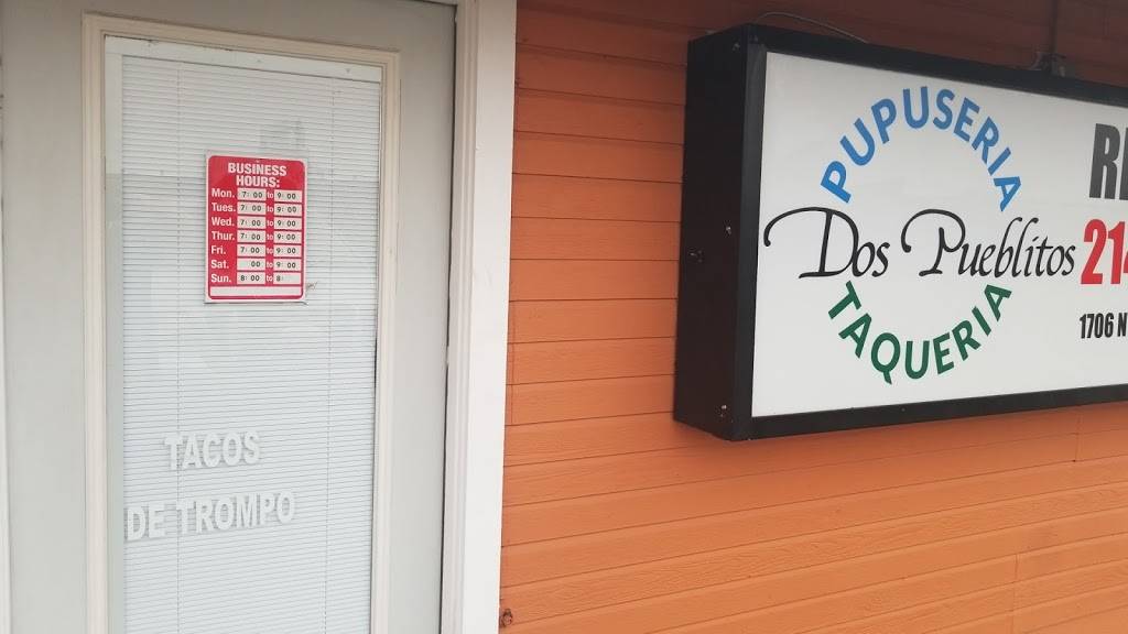 Dos pueblitos restaurant | restaurant | 1706 N Hwy 175, Seagoville, TX 75159, USA | 2145064030 OR +1 214-506-4030