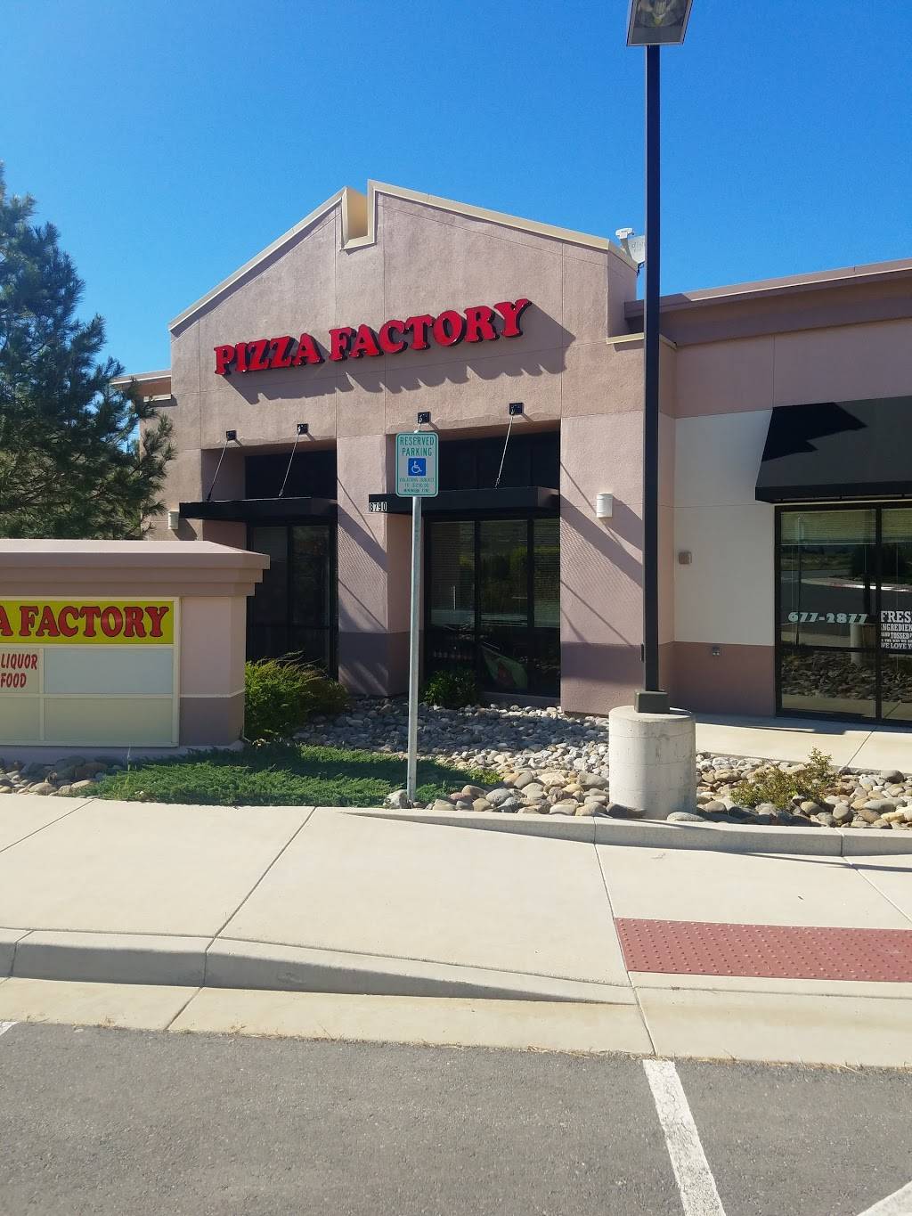 Pizza Factory | restaurant | 8790 N Red Rock Rd Ste. 100, Reno, NV 89508, USA | 7756772877 OR +1 775-677-2877