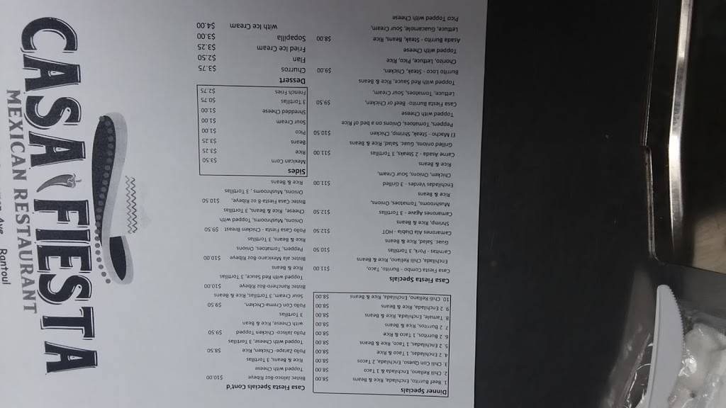 Casa Fiesta | restaurant | 215 E Sangamon Ave, Rantoul, IL 61866, USA | 2178928541 OR +1 217-892-8541