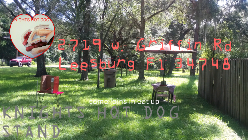 Knights Hot Dog Stand | meal takeaway | 2719 Griffin Rd, Leesburg, FL 34748, USA | 3522726253 OR +1 352-272-6253