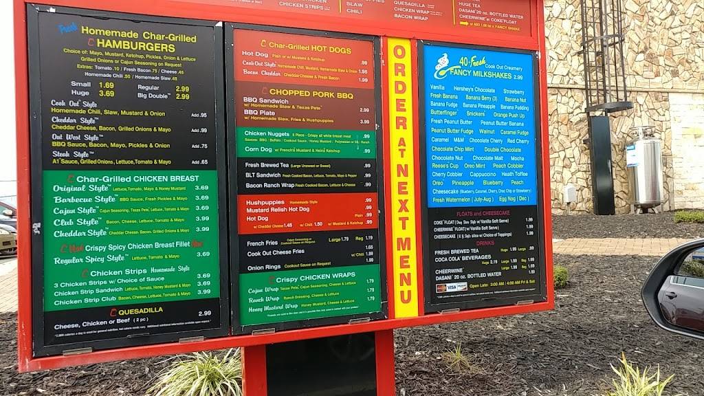 Cook Out | restaurant | 10030 Two Notch Rd, Columbia, SC 29223, USA | 8035509732 OR +1 803-550-9732