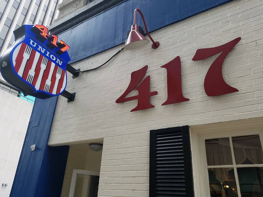 417 Union | restaurant | 417 Union St, Nashville, TN 37219, USA | 6154017241 OR +1 615-401-7241