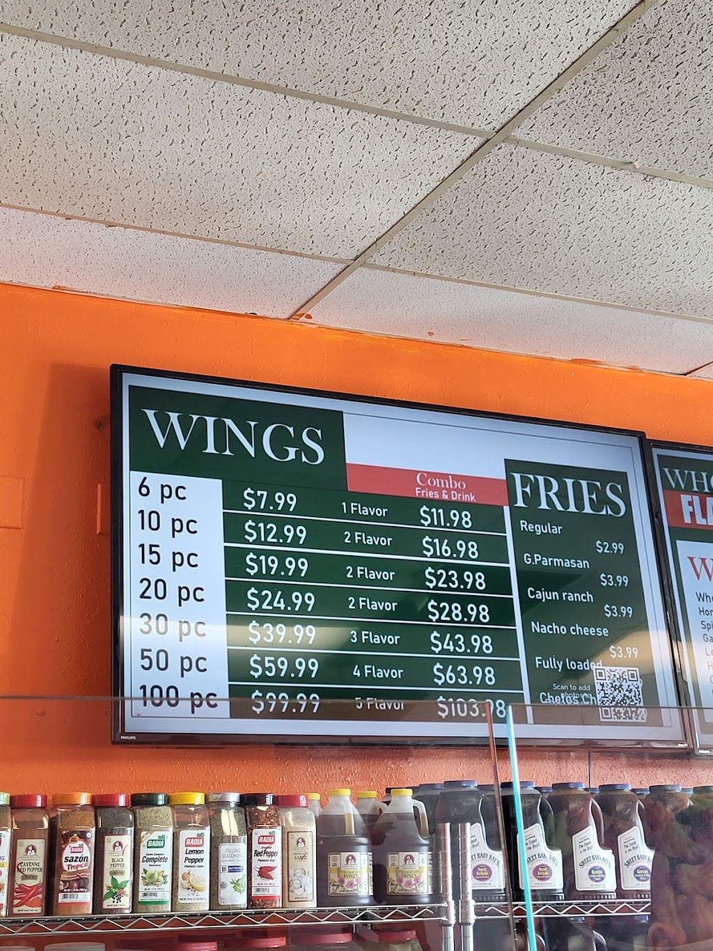 Who dat wings express | restaurant | 5741 Crowder Blvd, New Orleans, LA 70127, USA | 5043541312 OR +1 504-354-1312