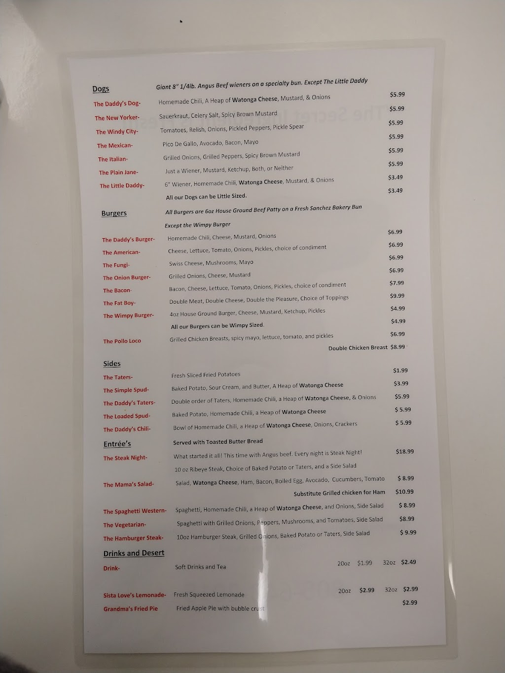 Daddy’s Dogs and More | restaurant | 14 SW 28th St, Perryton, TX 79070, USA | 8066482015 OR +1 806-648-2015