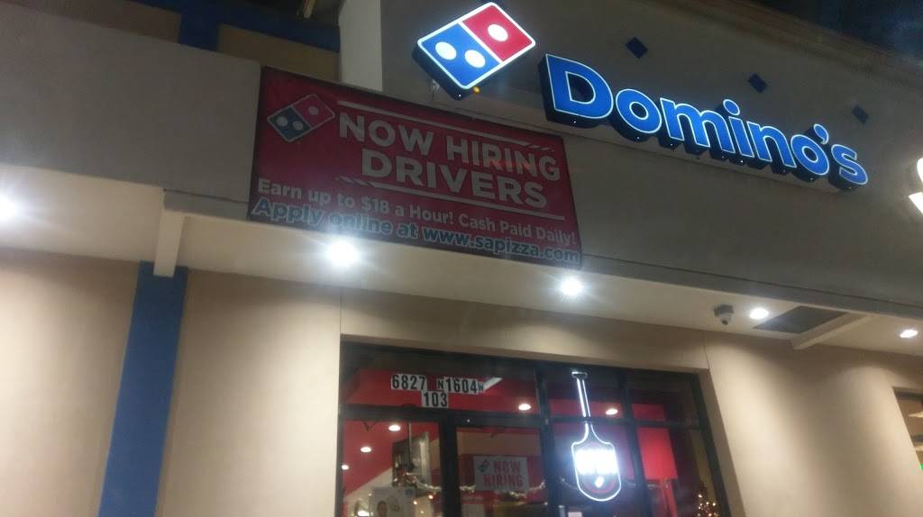 Dominos Pizza | meal delivery | 6827 N Loop 1604 E W, San Antonio, TX 78249, USA | 2106466400 OR +1 210-646-6400