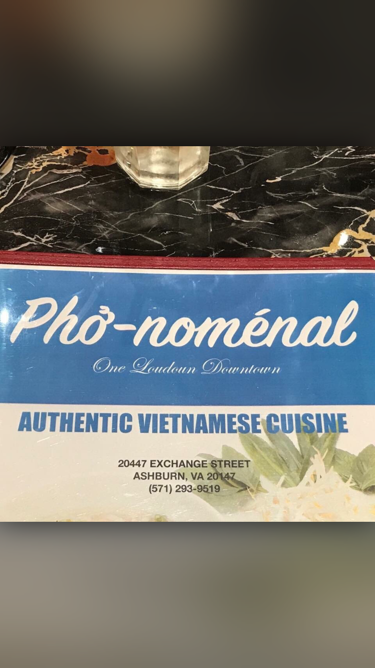 Pho-Nomenal | restaurant | 20447 Exchange St, Ashburn, VA 20147, USA | 5712939519 OR +1 571-293-9519