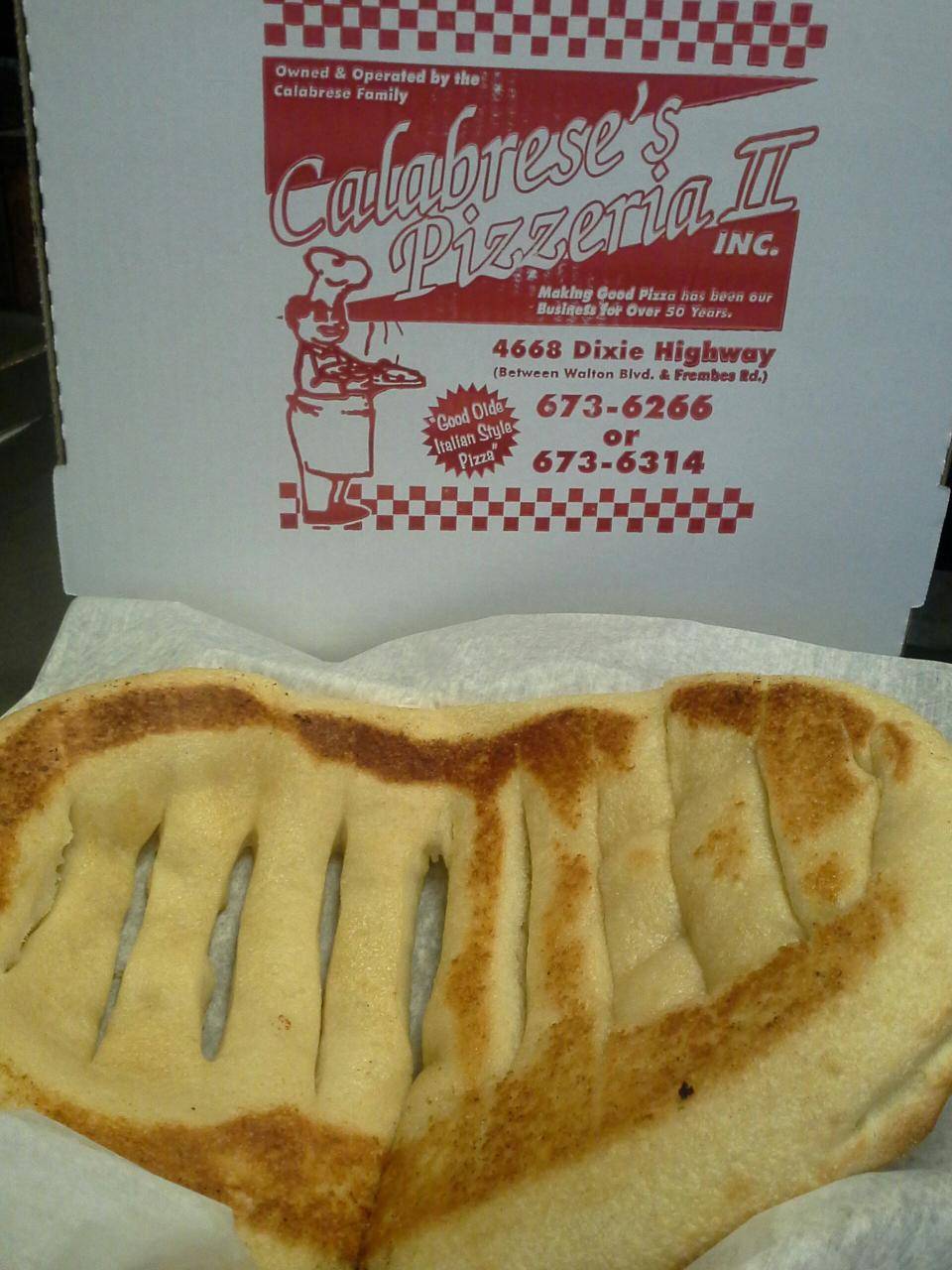 Calabreses Pizzeria II | restaurant | 4668 Dixie Hwy, Waterford Twp, MI 48329, USA | 2486736266 OR +1 248-673-6266