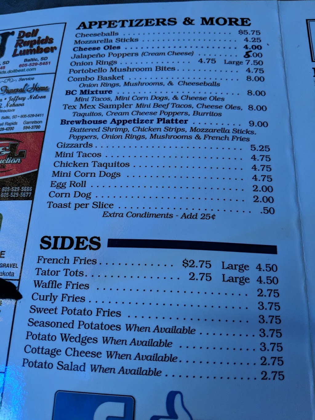 Baltic Corner | restaurant | 25001 475th Ave, Dell Rapids, SD 57022, USA | 6055299410 OR +1 605-529-9410