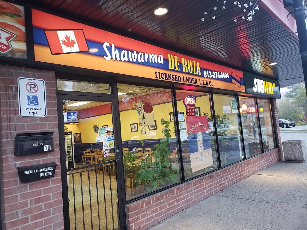 Shawarma De Roza | restaurant | 1896 Prince of Wales Dr, Nepean, ON K2C 3J7, Canada | 6132740404 OR +1 613-274-0404