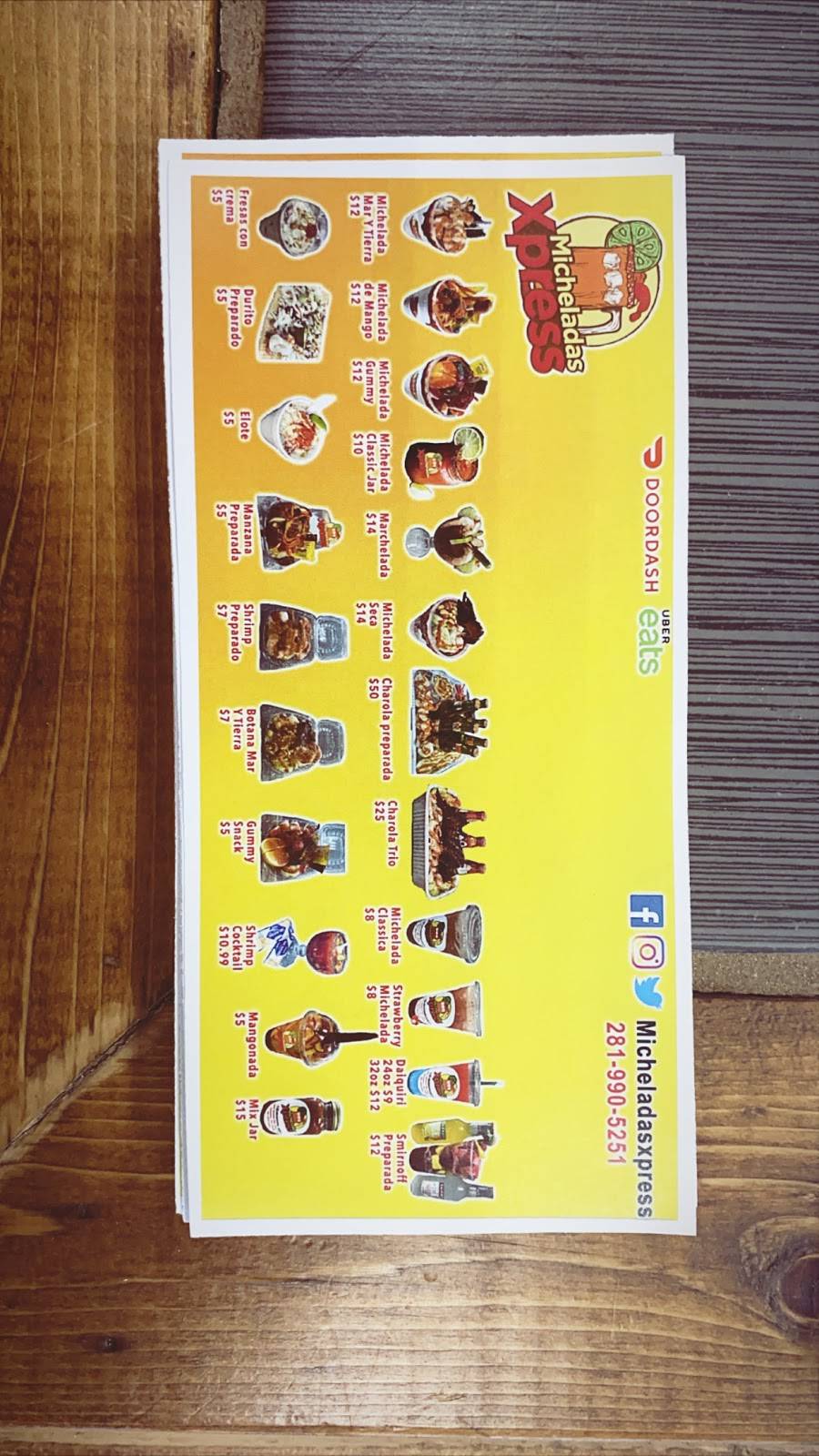 Micheladas Xpress | restaurant | 2843 Spears Rd suite 110, Houston, TX 77067, USA | 2819905251 OR +1 281-990-5251