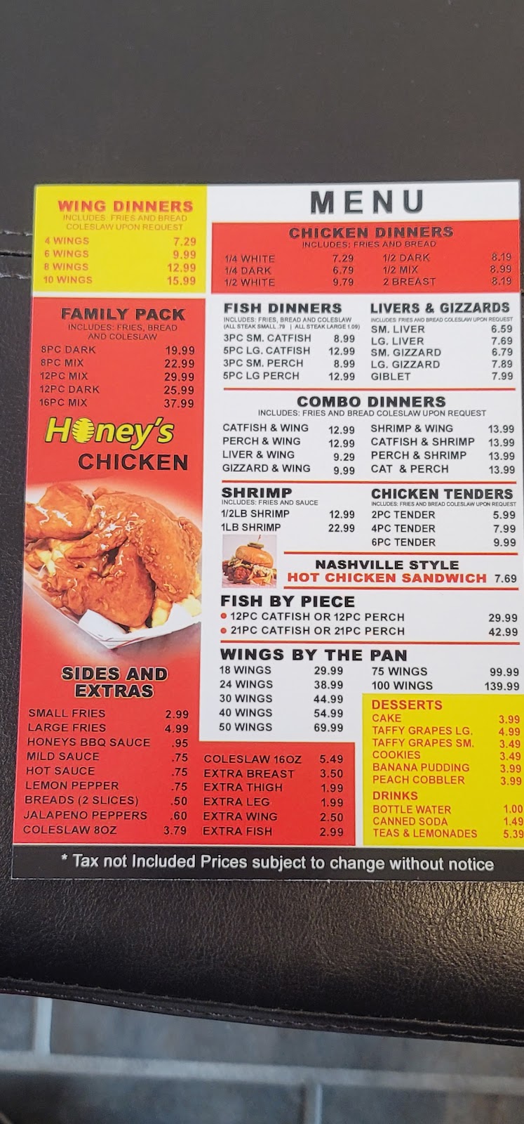 Honeys Chicken | restaurant | 100 W Ridge Rd Unit 300, Griffith, IN 46319, USA | 2195138182 OR +1 219-513-8182