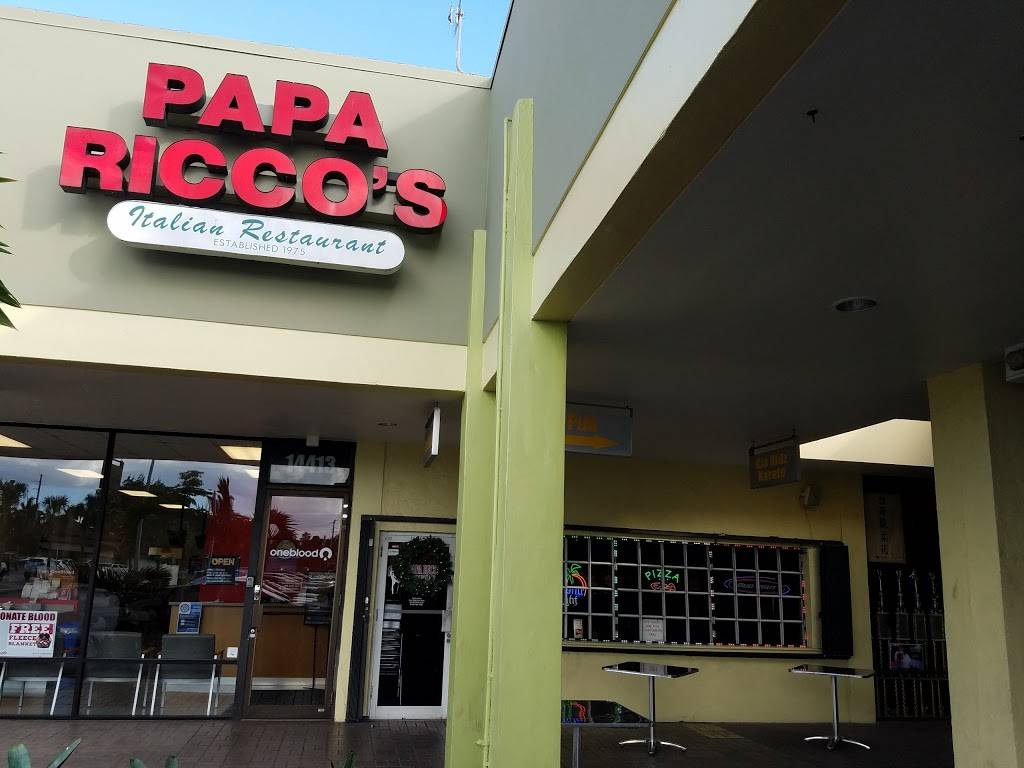 Papa Riccos Restaurant & Pizzeria | restaurant | 14415 S Dixie Hwy, Miami, FL 33176, USA | 3052536511 OR +1 305-253-6511